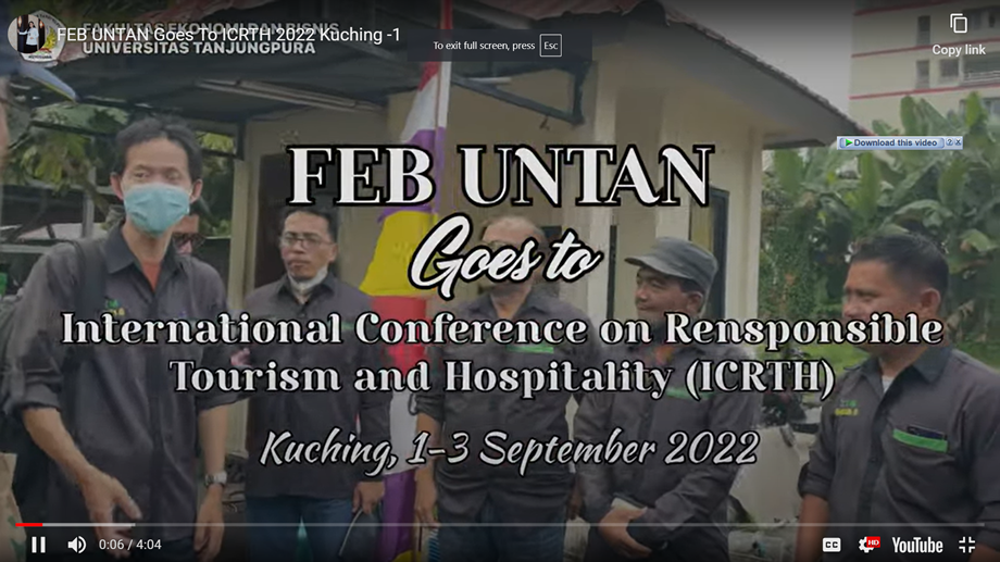 FEB UNTAN Goes To ICRTH 2022 Kuching -1